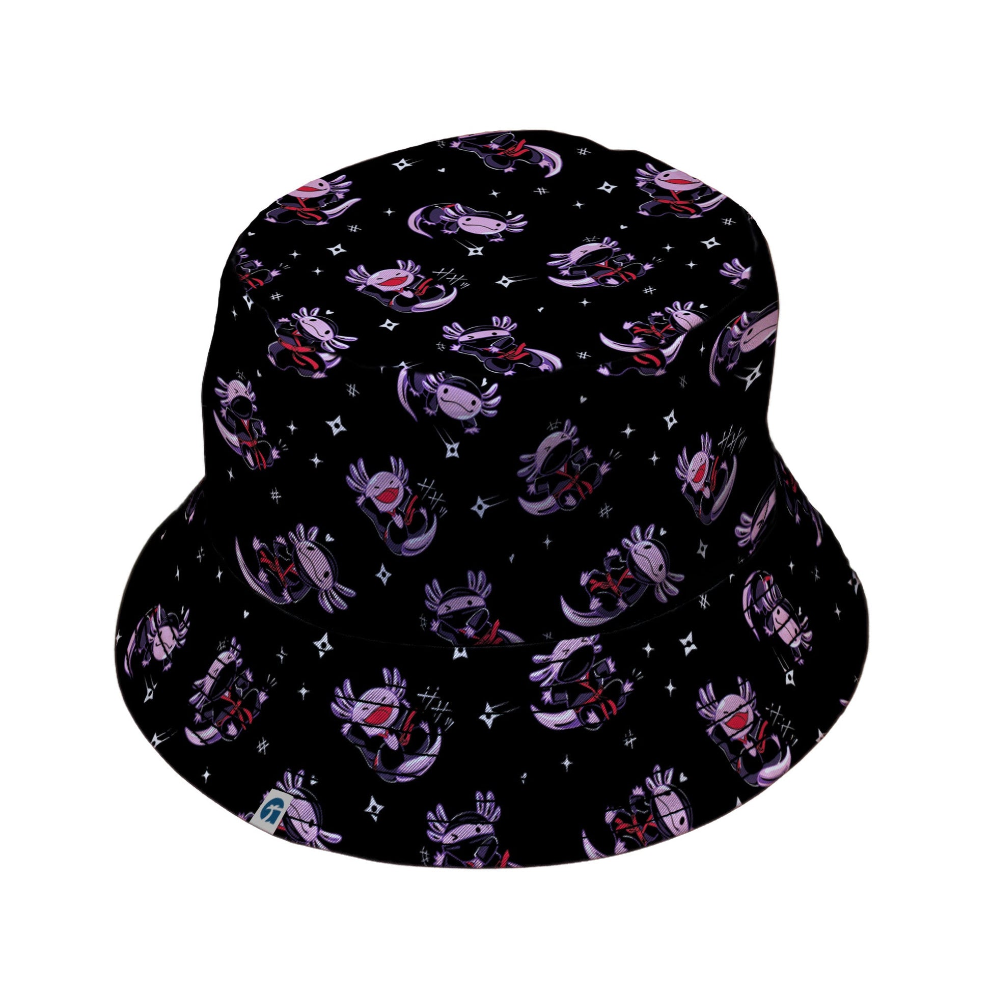 Axolotl Ninjas Bucket Hat Geek Nerd 0925 Animal Patterns Design by Tobe Fonseca