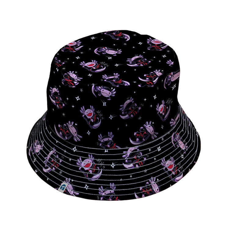 Axolotl Ninjas Bucket Hat Geek Nerd 0925 Animal Patterns Design by Tobe Fonseca