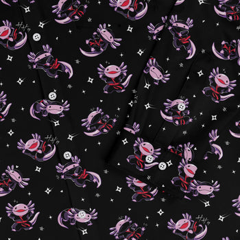 Axolotl Ninjas Long Sleeve Button Up Shirt Geek Nerd 0925 adult sizing All Adult Button Up Shirts