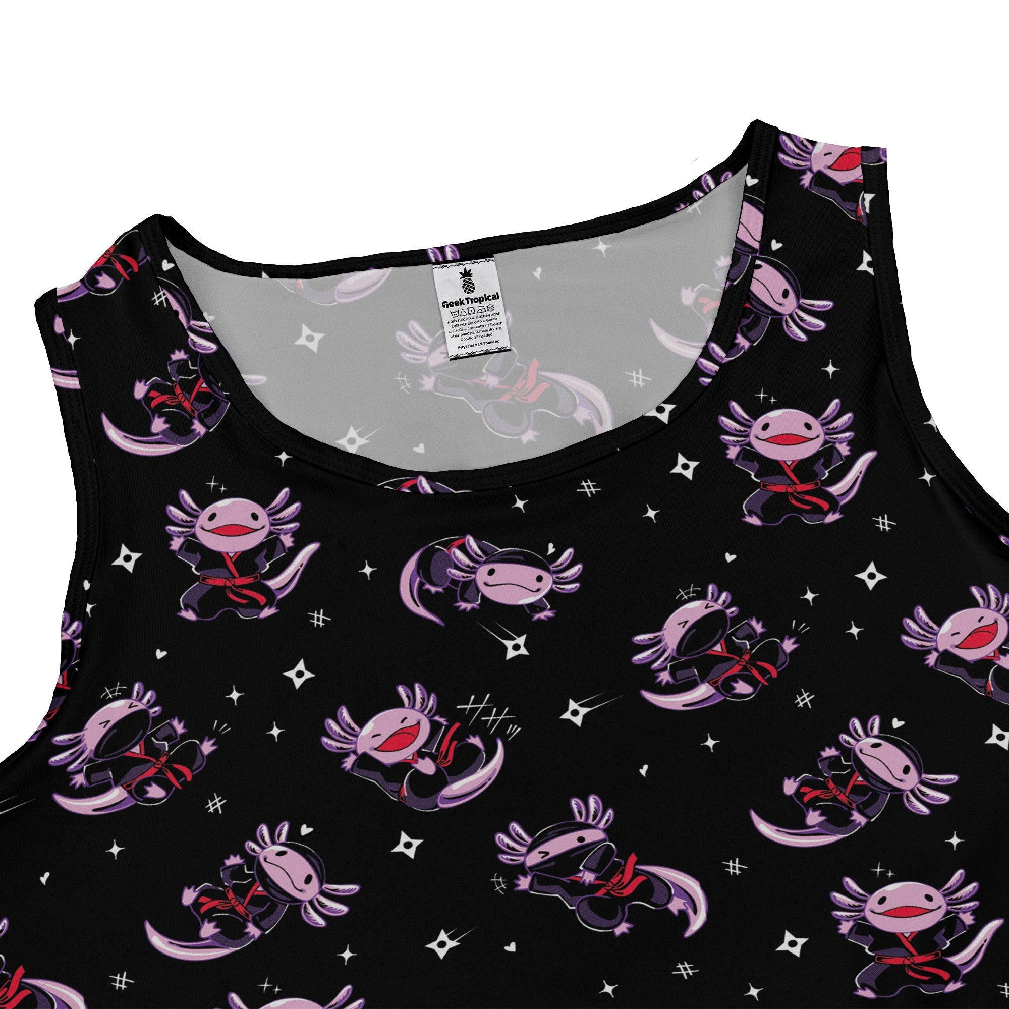 Axolotl Ninjas Dress Geek Nerd 0925 Animal Patterns Anime