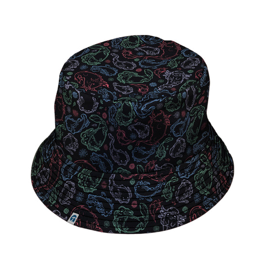 Axolotl Avatar State Bucket Hat Geek Nerd anime Design by Ardi Tong lx - B