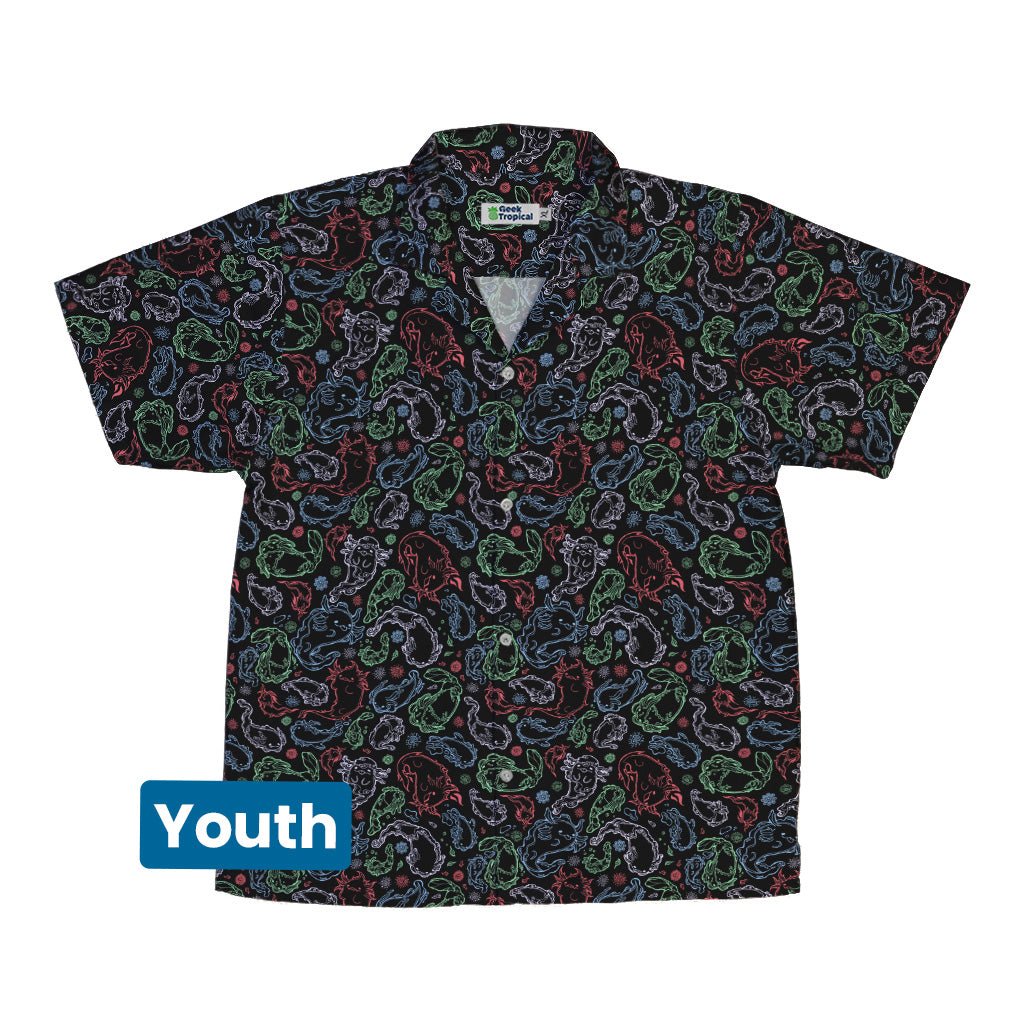 Axolotl Avatar State Youth Hawaiian Shirt Geek Nerd anime Design by Ardi Tong q225