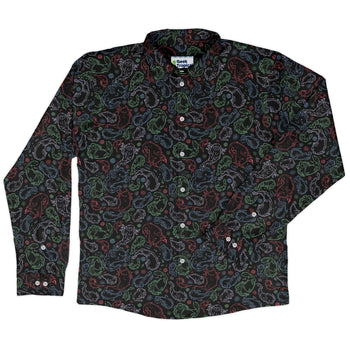 Axolotl avatar state Long Sleeve Button Up Shirt Geek Nerd adult sizing anime Design by Ardi Tong