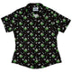 Chickenossauro Rex Curvy Button Up Shirt Geek Nerd Design by Tobe Fonseca dinosaur print q225