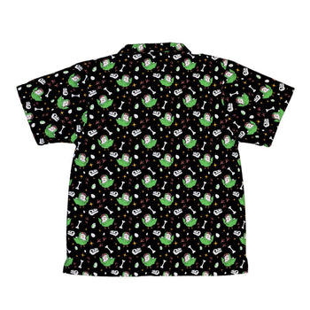 Chickenossauro Rex Youth Hawaiian Shirt Geek Nerd Design by Tobe Fonseca dinosaur print q225