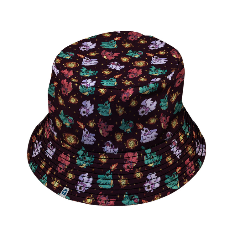 Baby Dragon Familiars Bucket Hat Geek Nerd Design by Ardi Tong dnd & rpg print lx - B