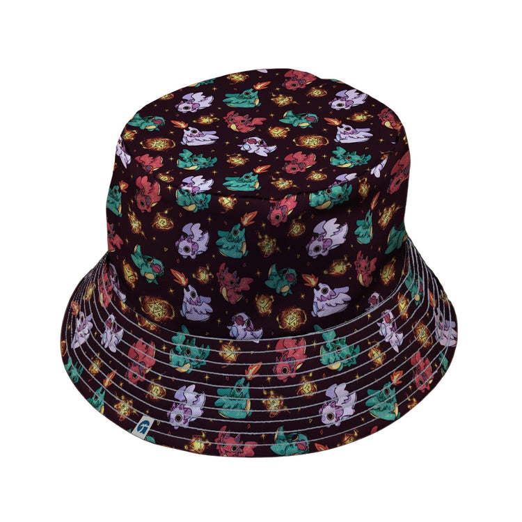 Baby Dragon Familiars Bucket Hat Geek Nerd Design by Ardi Tong dnd & rpg print lx - B