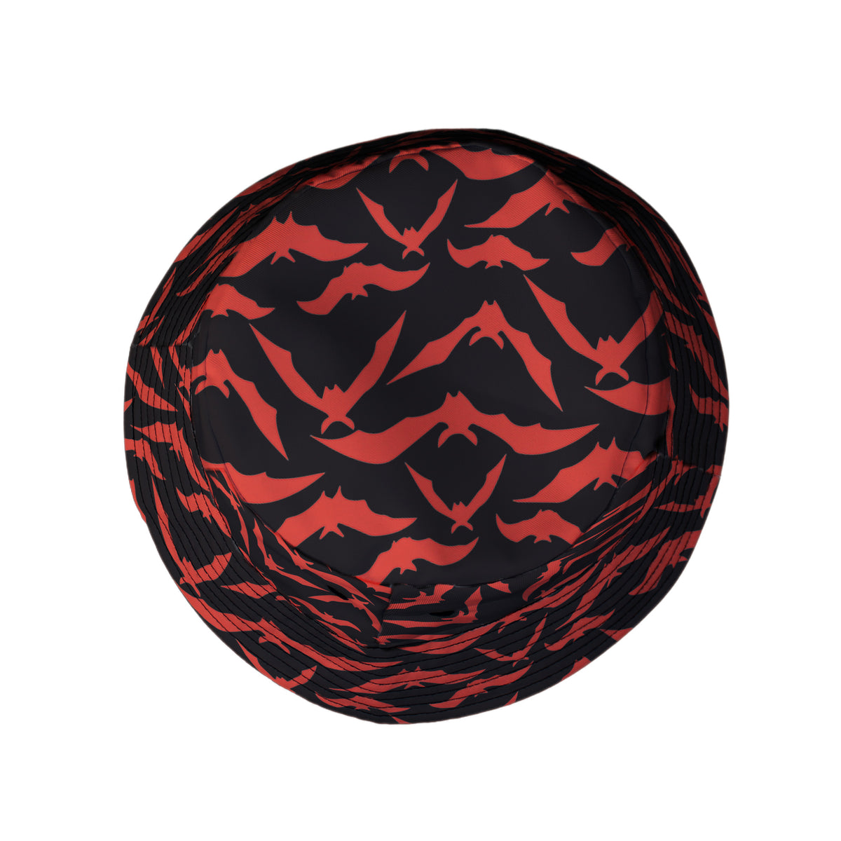 Bat Swarm Bucket Hat Top View