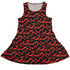Bat Swarm Sleeveless Dress front