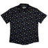 Bats Cats Hats Button Up Shirt Flat Front