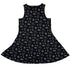 Bats Cats Hats Sleeveless Dress back