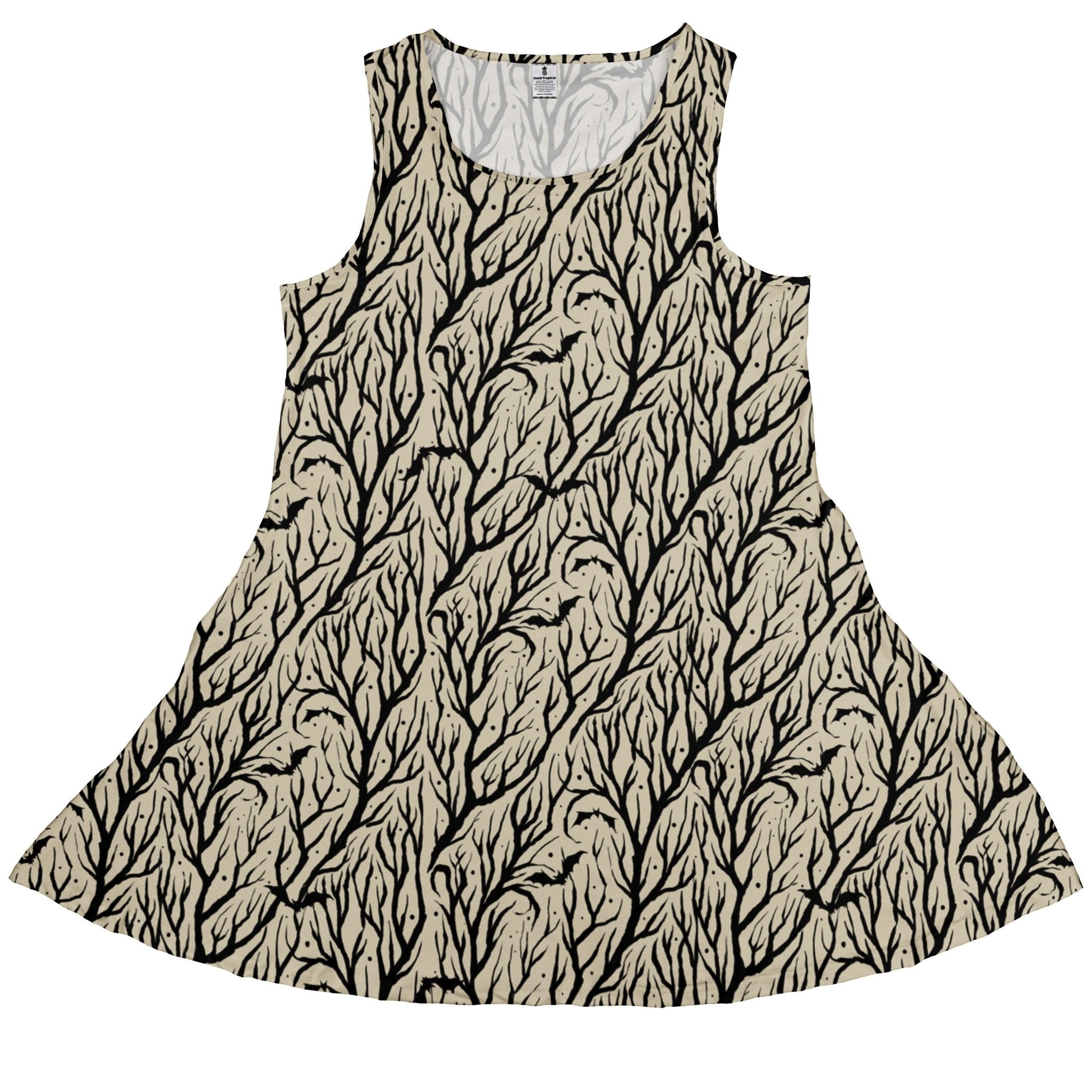 Bats in the Vines Dress Geek Nerd Design by Tobe Fonseca halloween lx - C