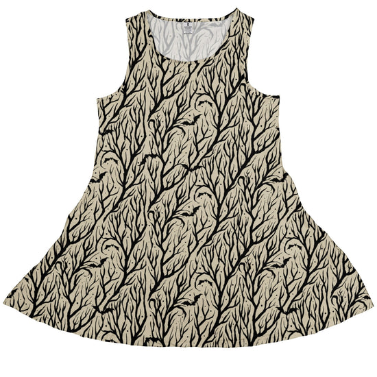Bats in the Vines Dress Geek Nerd Design by Tobe Fonseca halloween lx - C