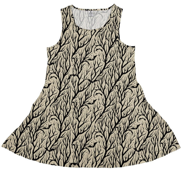 Bats in the Vines Dress Geek Nerd Design by Tobe Fonseca halloween lx - C