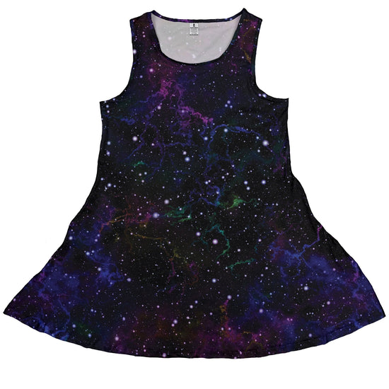 Beautiful Nebula Outer Space Dress Geek Nerd lx - C outer space & astronaut print