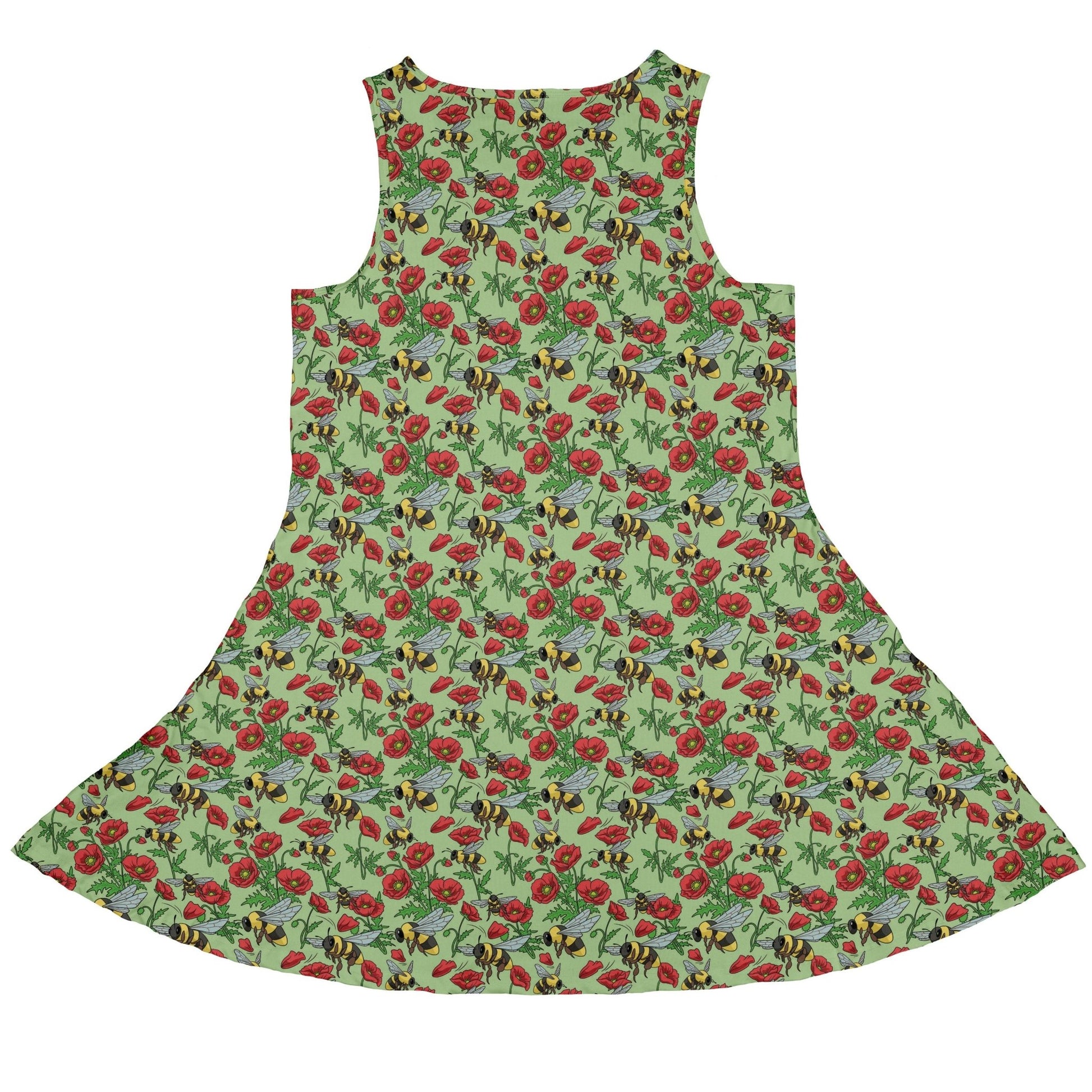Bee - autiful Garden Dress Geek Nerd botany print Design by Julie Kitzes lx - C