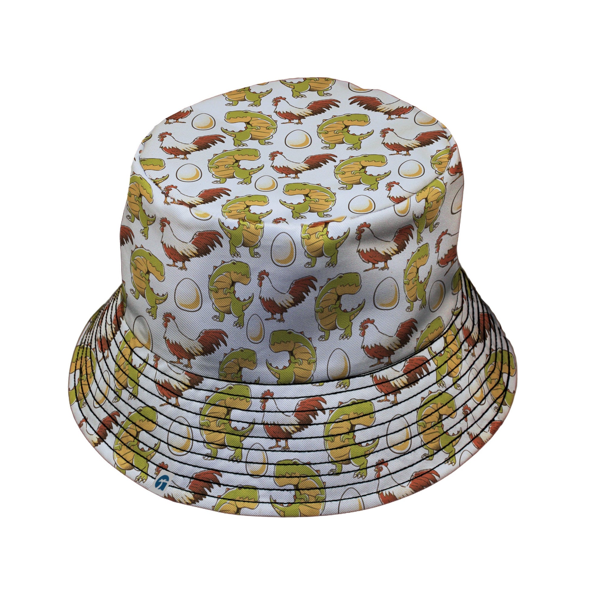Before the Chicken Bucket Hat Geek Nerd 0925 Design by Tobe Fonseca dinosaur print