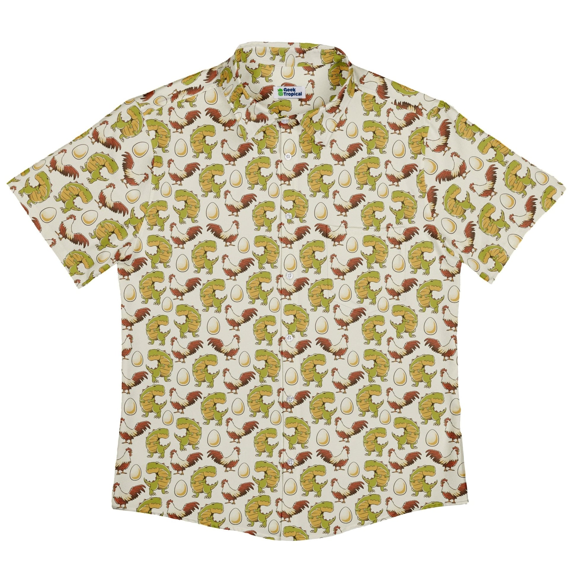 Before the Chicken Button Up Shirt Geek Nerd 0925 adult sizing All Adult Button Up Shirts