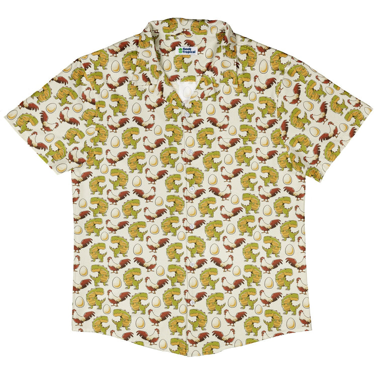 Before the Chicken Button Up Shirt Geek Nerd 0925 adult sizing All Adult Button Up Shirts