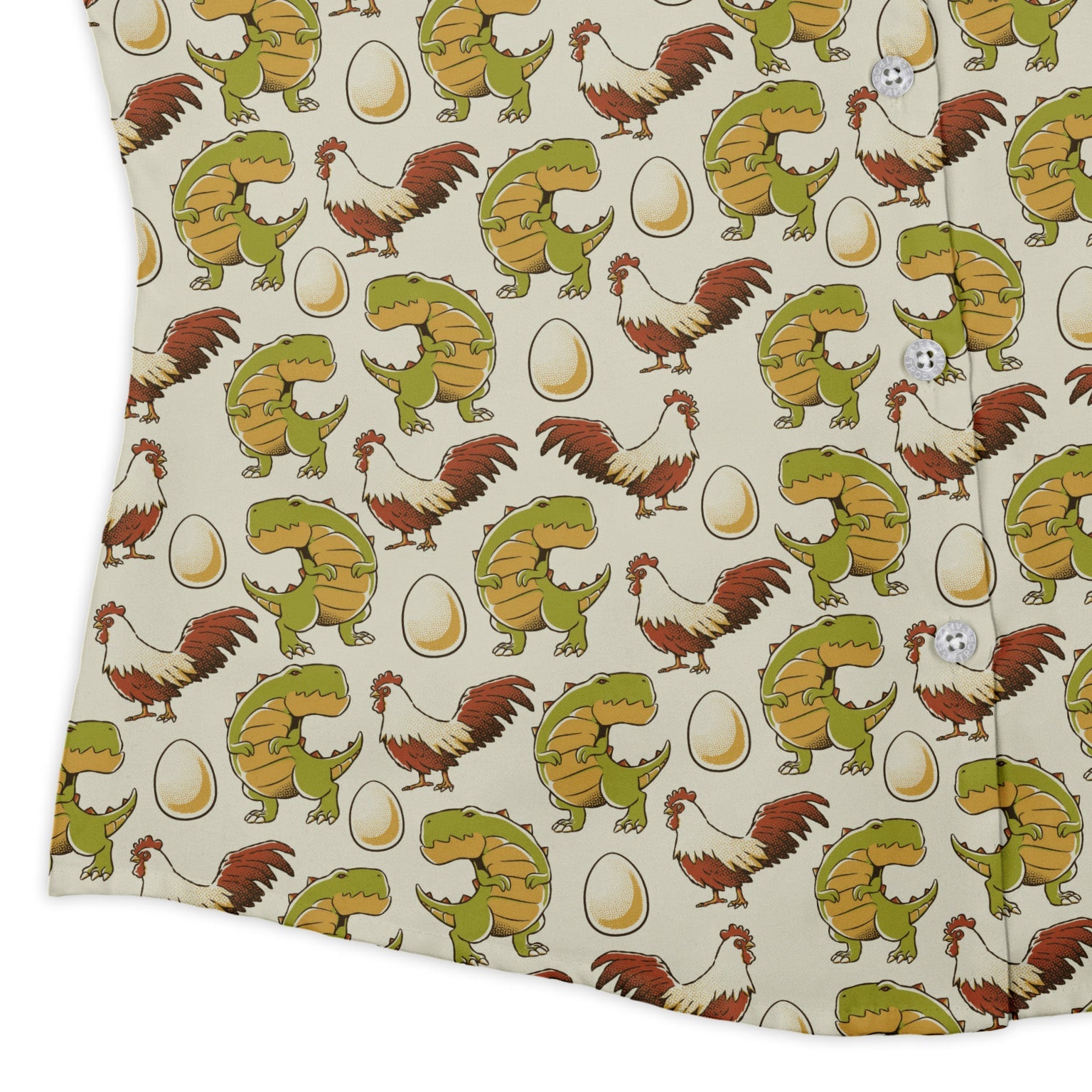 Before the Chicken Curvy Button Up Shirt Geek Nerd 0925 All Adult Button Up Shirts Animal Patterns