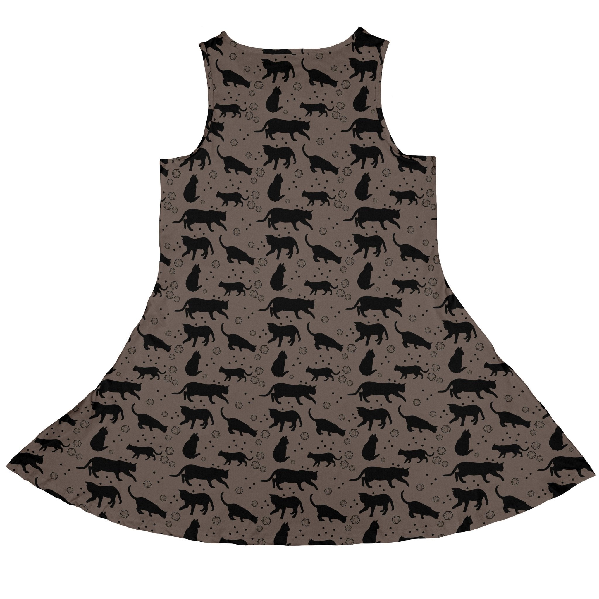 Black Cat DND Dice Dress Geek Nerd halloween lx - C q4