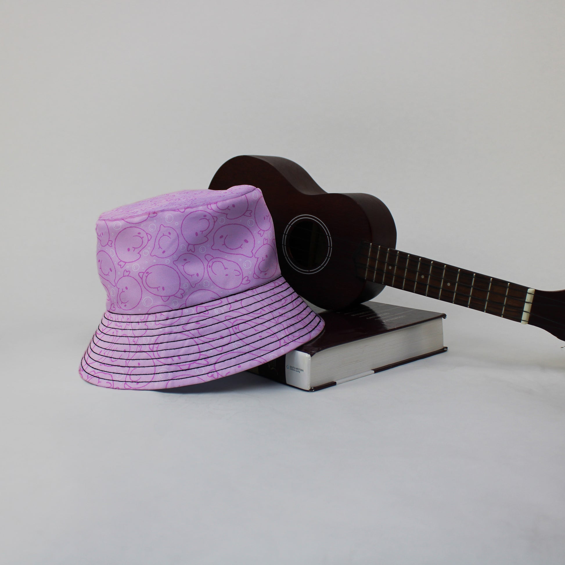 Blob Fish Pink Bucket Hat Lifestyle