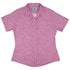 Blob Fish Pink Curvy Button Up Shirt womens front