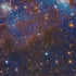 Blue Brown Galaxy Space Button Up Shirt - adult sizing - outer space & astronaut print -