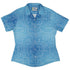 Blue Computer Circuit Board Curvy Button Up Shirt Geek Nerd computer print women