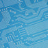 Blue Computer Circuit Board Button Up Shirt - adult sizing - computer print -