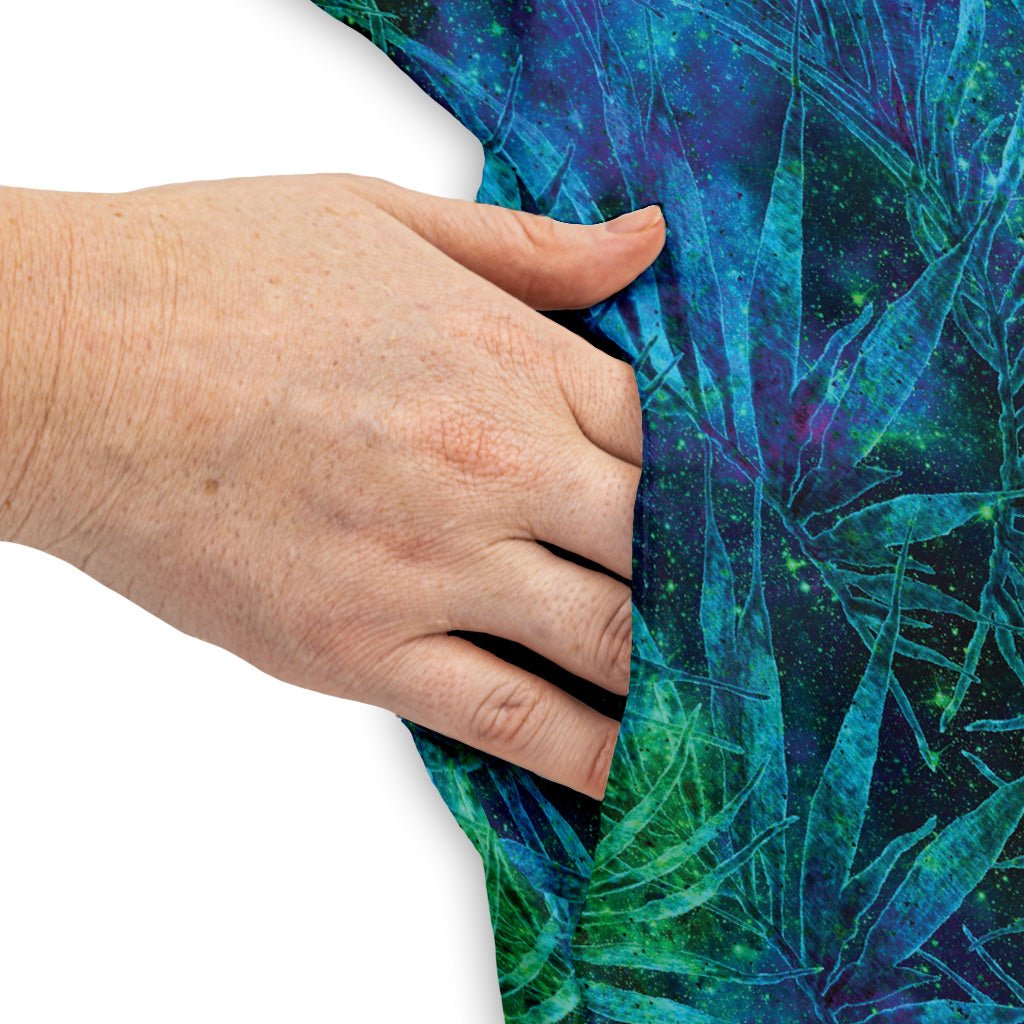 Blue Green Hawaiian Space Dress Geek Nerd lx - C outer space & astronaut print Tropical Hawaiian Patterns