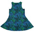 Blue Green Hawaiian Space Dress Geek Nerd lx - C outer space & astronaut print Tropical Hawaiian Patterns