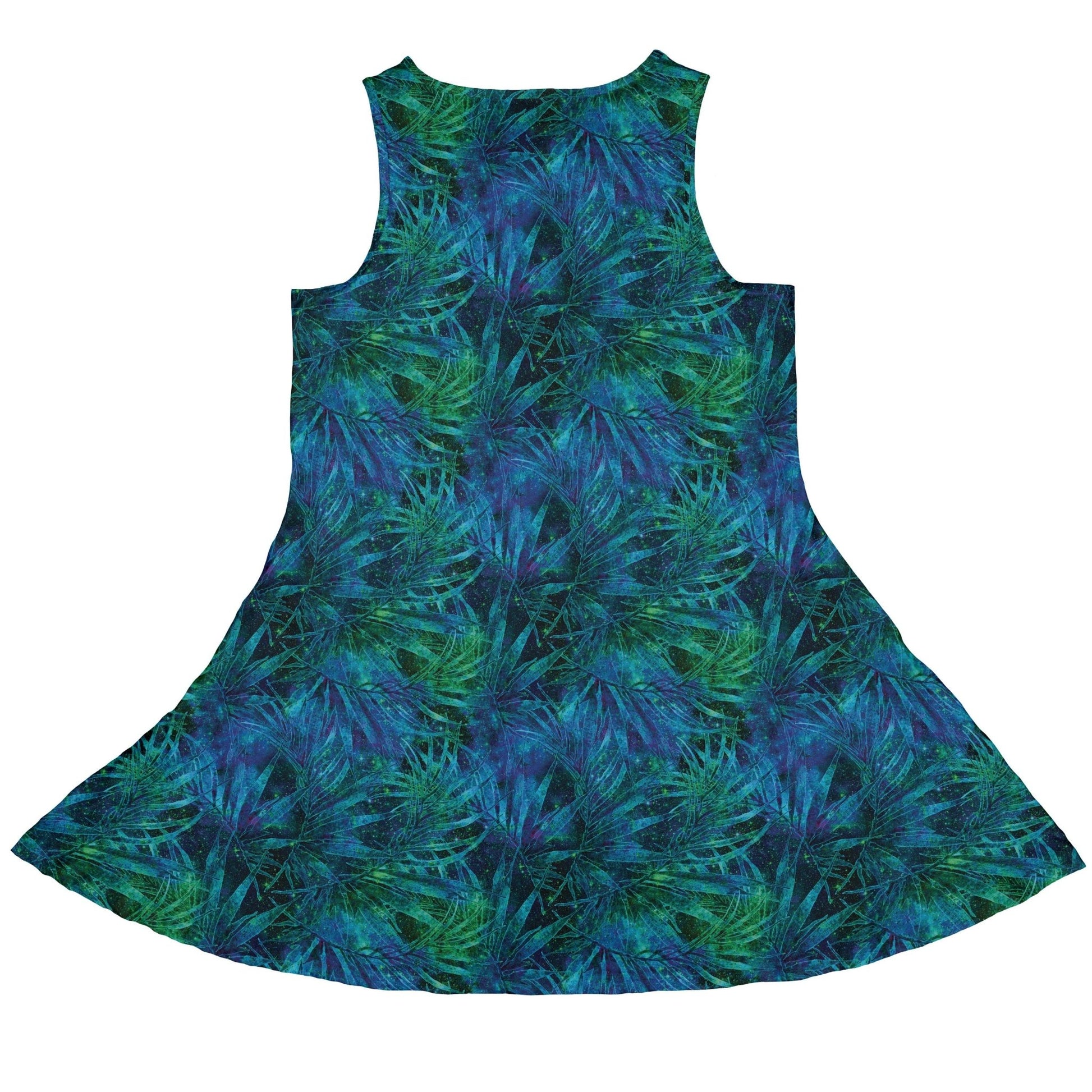 Blue Green Hawaiian Space Dress Geek Nerd lx - C outer space & astronaut print Tropical Hawaiian Patterns