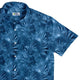 Blue Grey Hawaiian Space Button Up Shirt - adult sizing - outer space & astronaut print - Tropical Hawaiian Patterns