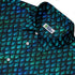 Blue Purple Dragon Scales Button Up Shirt Geek Nerd adult sizing Fantasy Prints