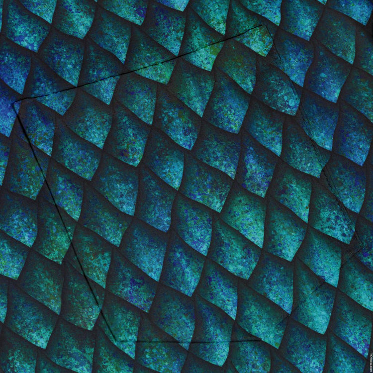 Blue Purple Dragon Scales Button Up Shirt Geek Nerd adult sizing Fantasy Prints