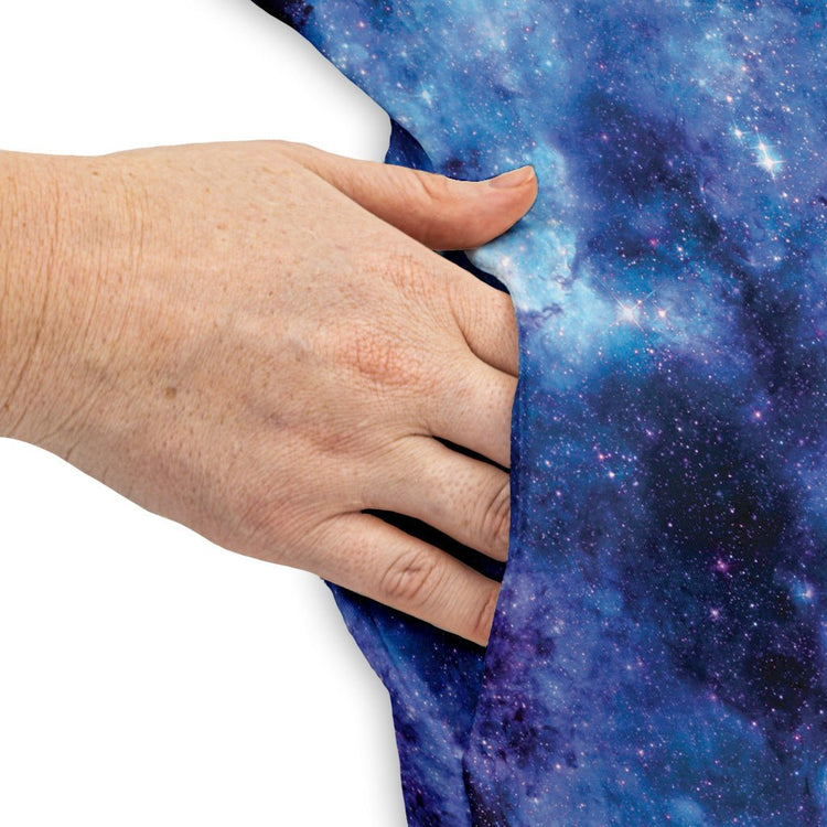 Blue Purple Nebula Space Dress Geek Nerd lx - C outer space & astronaut print