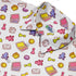 Board Game Objects Meeples White Button Up Shirt - adult sizing - board game print -