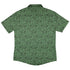 Bones and Flowers Green Button Up Shirt Geek Nerd 0925 adult sizing All Adult Button Up Shirts