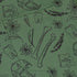 Bones and Flowers Green Button Up Shirt Geek Nerd 0925 adult sizing All Adult Button Up Shirts
