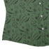 Bones and Flowers Green Curvy Button Up Shirt Geek Nerd 0925 All Adult Button Up Shirts Botany Print