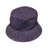 Bones and Flowers Purple Bucket Hat Geek Nerd 0925 Botany Print Design by Heather Davenport