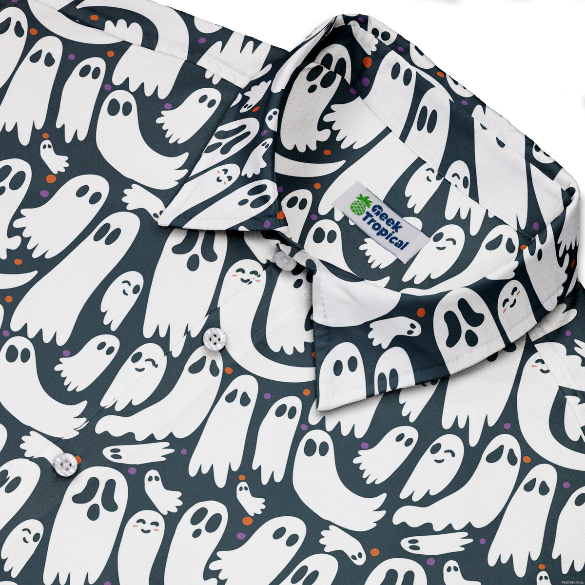 Boo Crew Button Up Shirt Neck