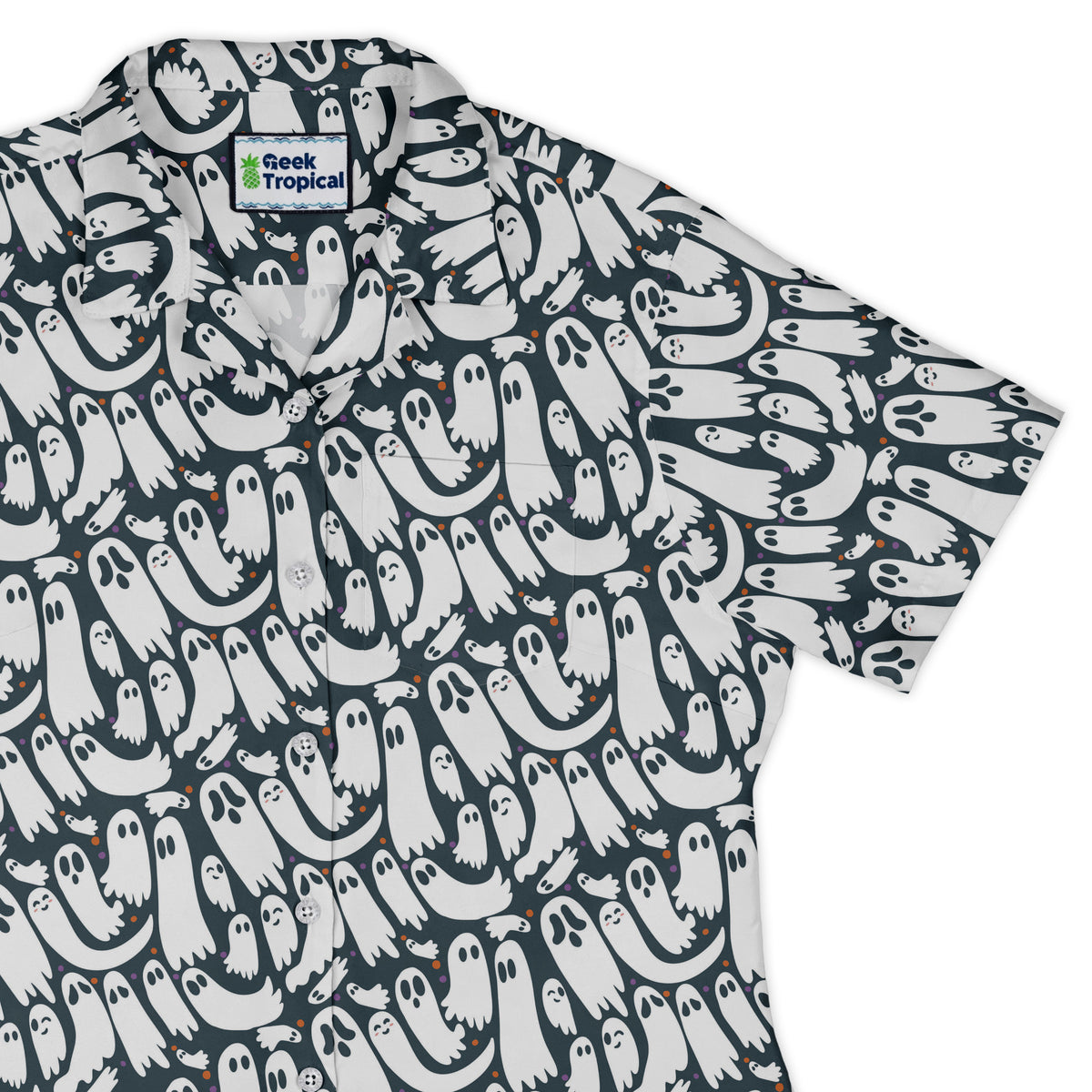 Boo Crew Curvy Button Up Shirt womens top right