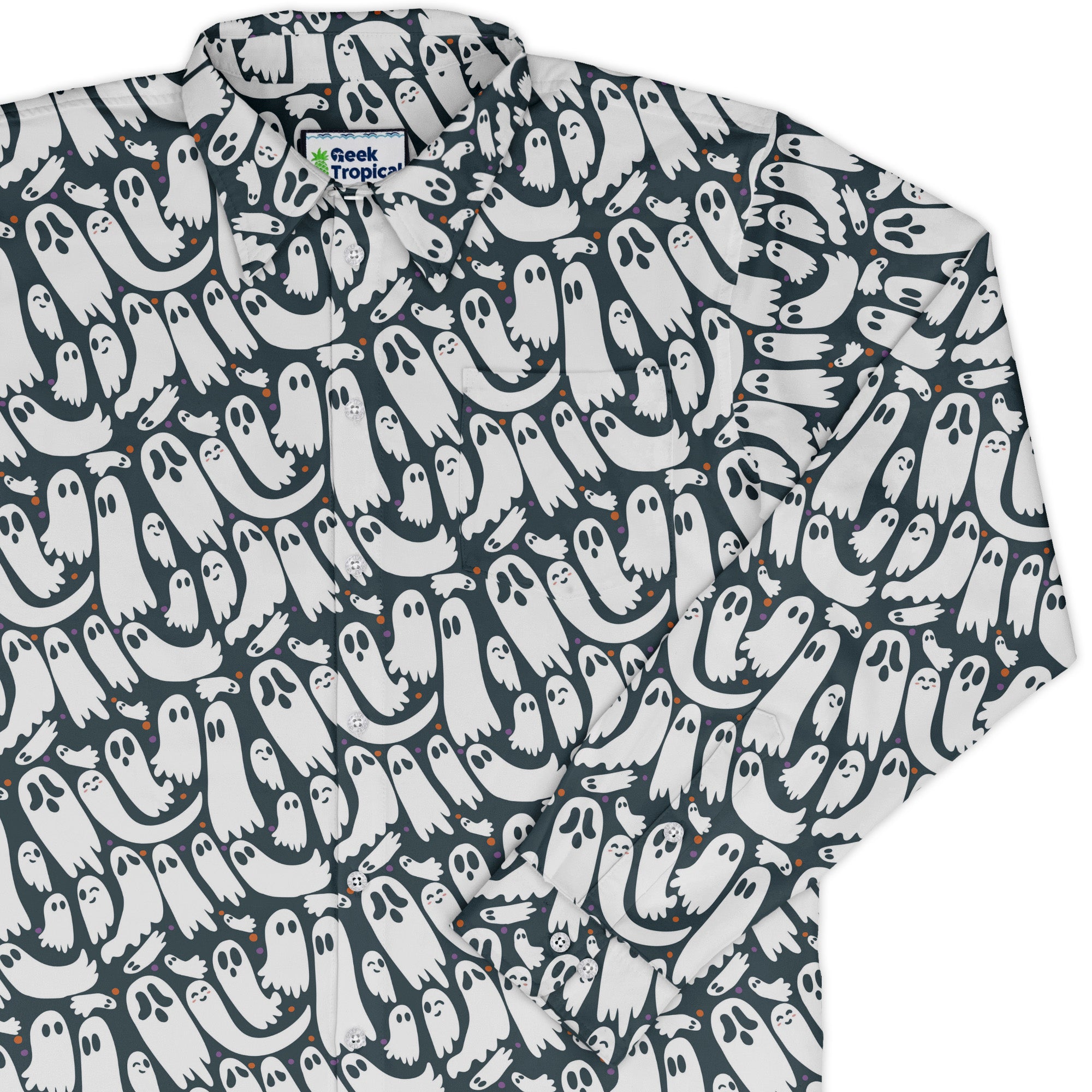Boo Crew Long Sleeve Button Up Shirt cover