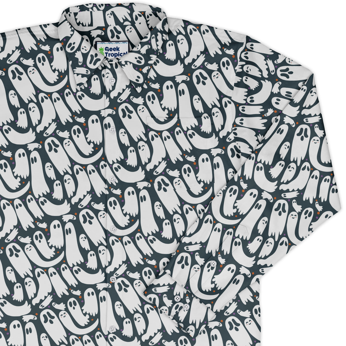 Boo Crew Long Sleeve Button Up Shirt cover