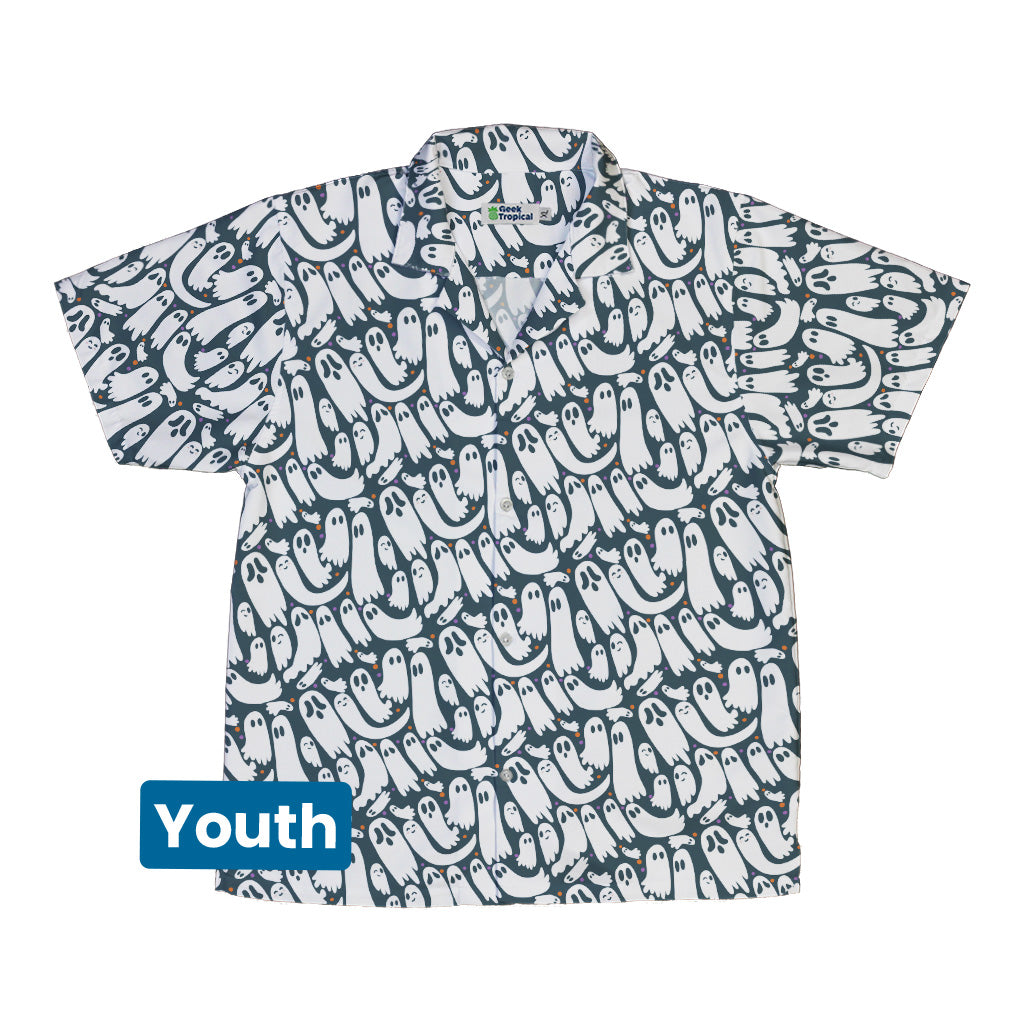 Boo Crew Youth Hawaiian Shirt Front