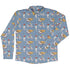 Book Nerd Cats Long Sleeve Button Up Shirt Geek Nerd adult sizing Animal Patterns Book Prints