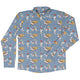 Book Nerd Cats Long Sleeve Button Up Shirt Geek Nerd adult sizing Animal Patterns Book Prints
