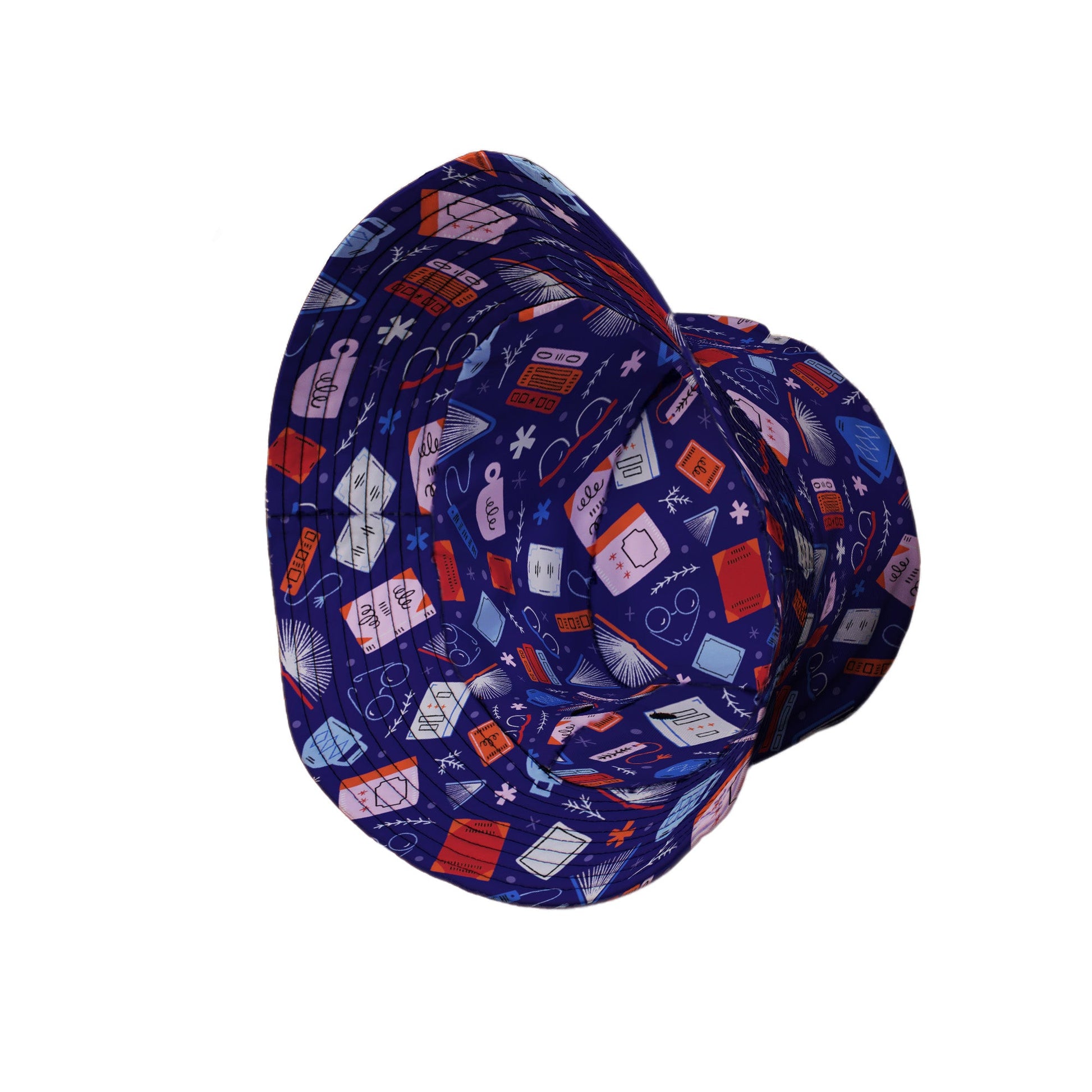 Book Nerd Bucket Hat Geek Nerd book prints Design by Zirkus Design lx - B